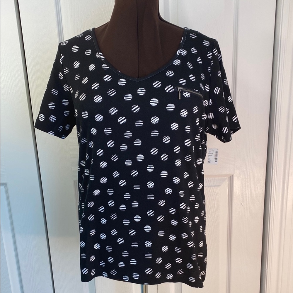 2 for $25 - Reitmans 100% Cotton Tee, Short Sleeve T-Shirt, 1X Plus NWT